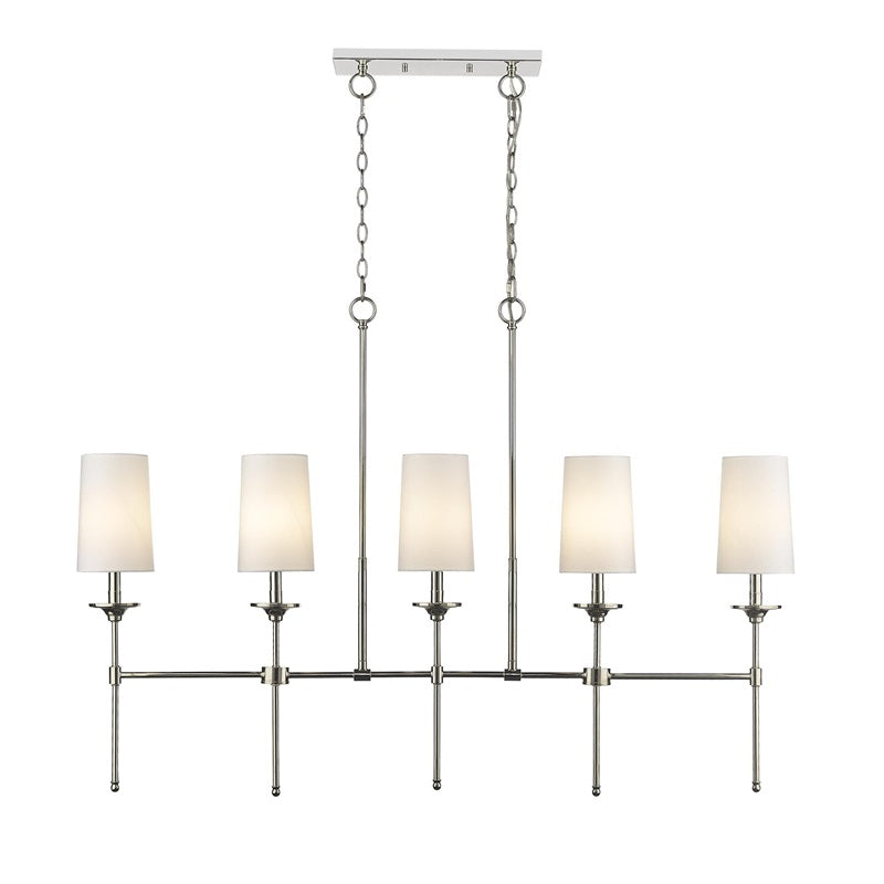 Verinyra Industrieller Vintage Kronleuchter aus Messing mit Stoffbezug-Letslighting