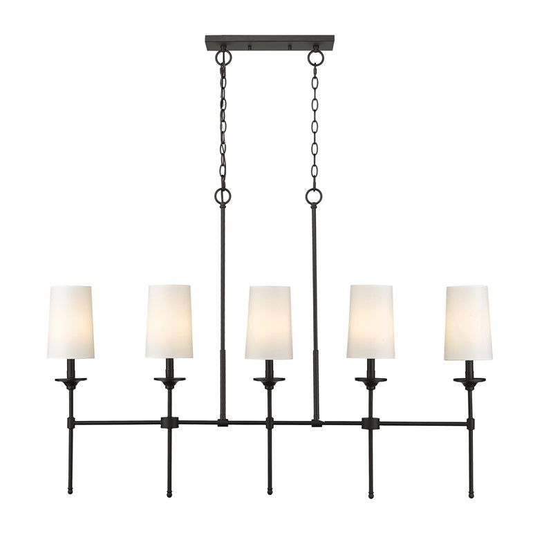 Verinyra Industrieller Vintage Kronleuchter aus Messing mit Stoffbezug-Letslighting