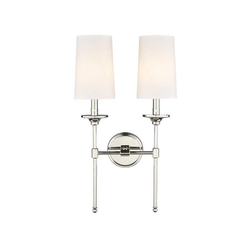 Esileth Messing Stoff Vintage Industrial Wandleuchte-Letslighting