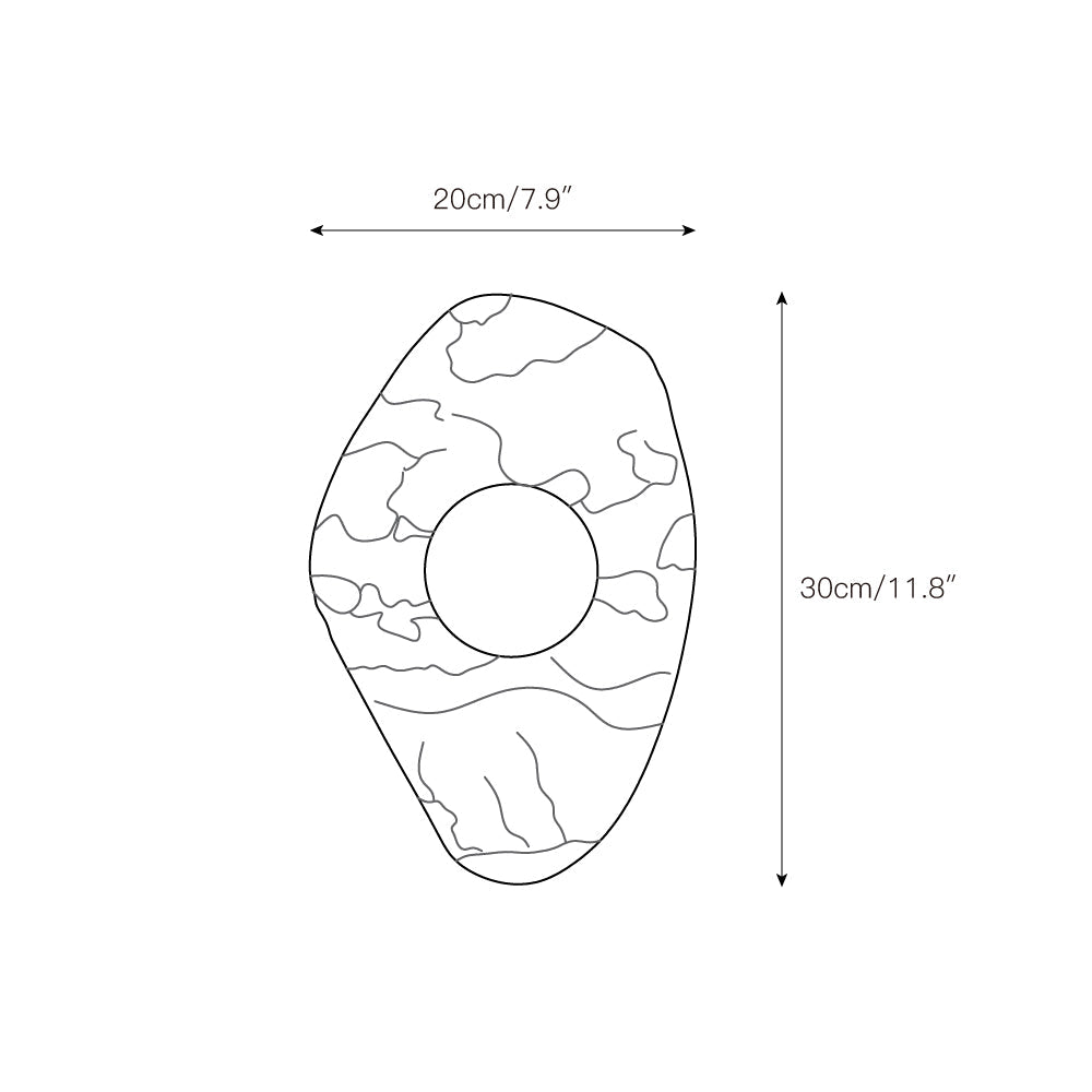 Mylirira Modern Minimalist Marble Glass Wall Lamp - Letslighting