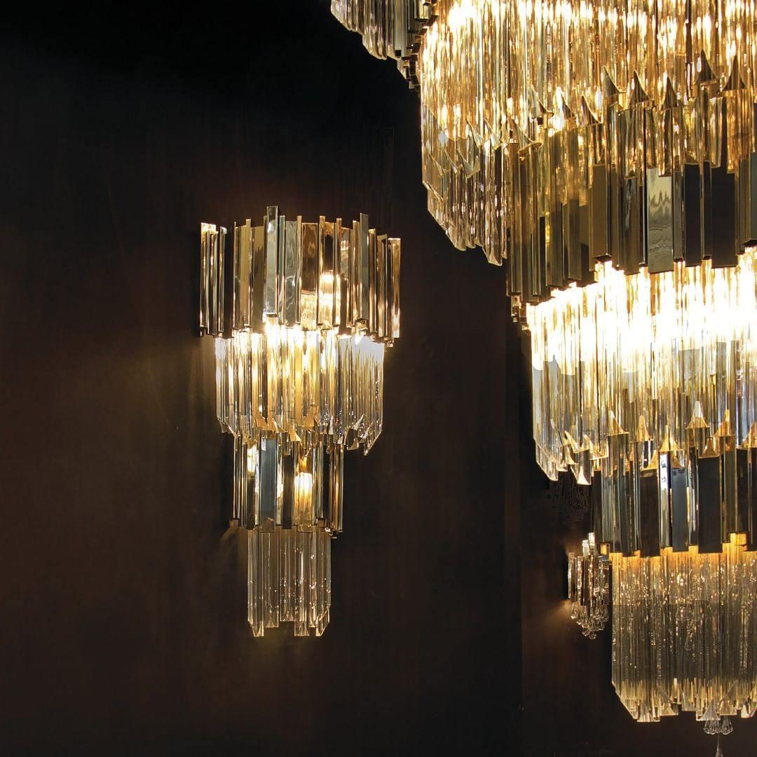Lustra Kronleuchter Gold Kristall Golden-Letslighting