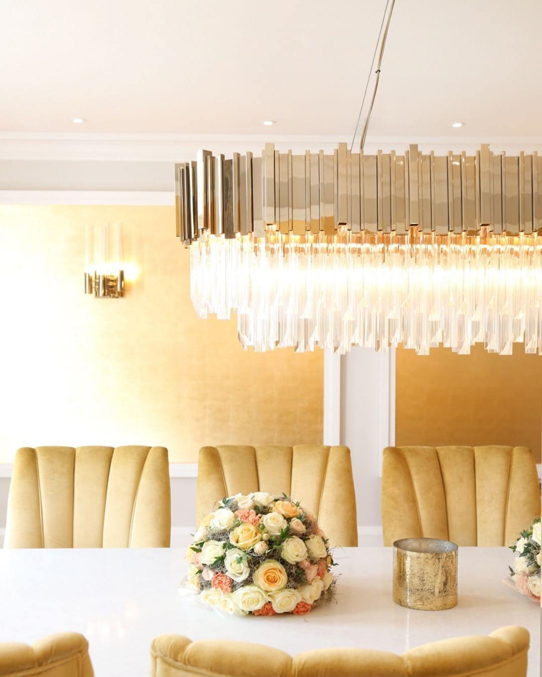 Lustra Kronleuchter Gold Kristall Golden-Letslighting