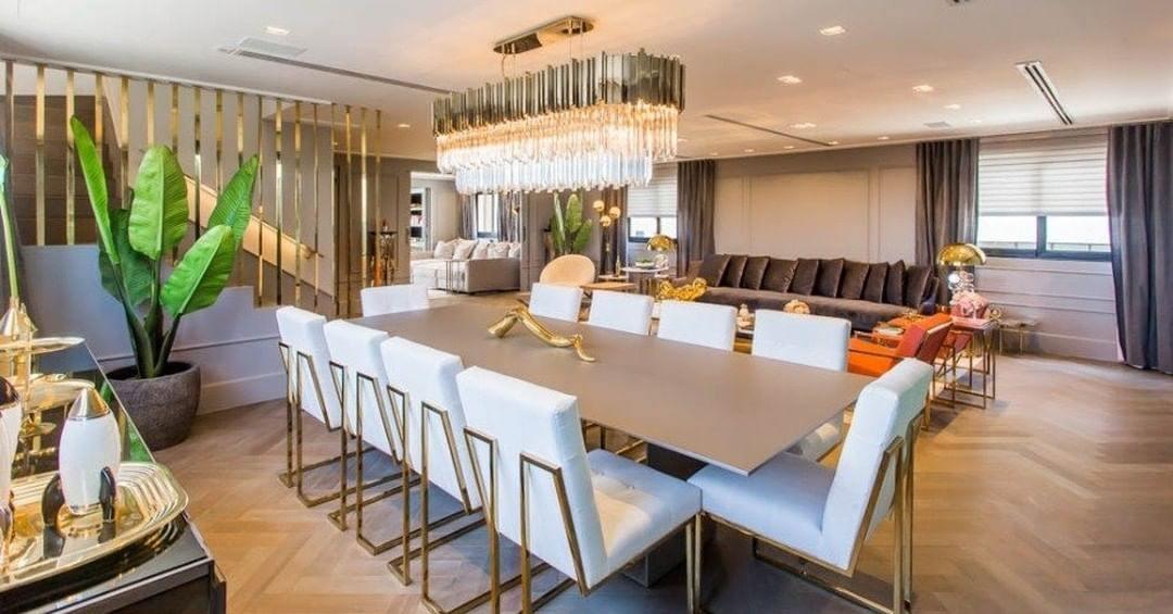 Lustra Kronleuchter Gold Kristall Golden-Letslighting
