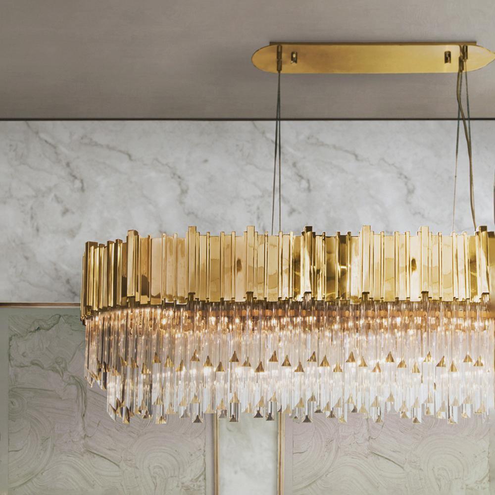 Lustra Kronleuchter Gold Kristall Golden-Letslighting