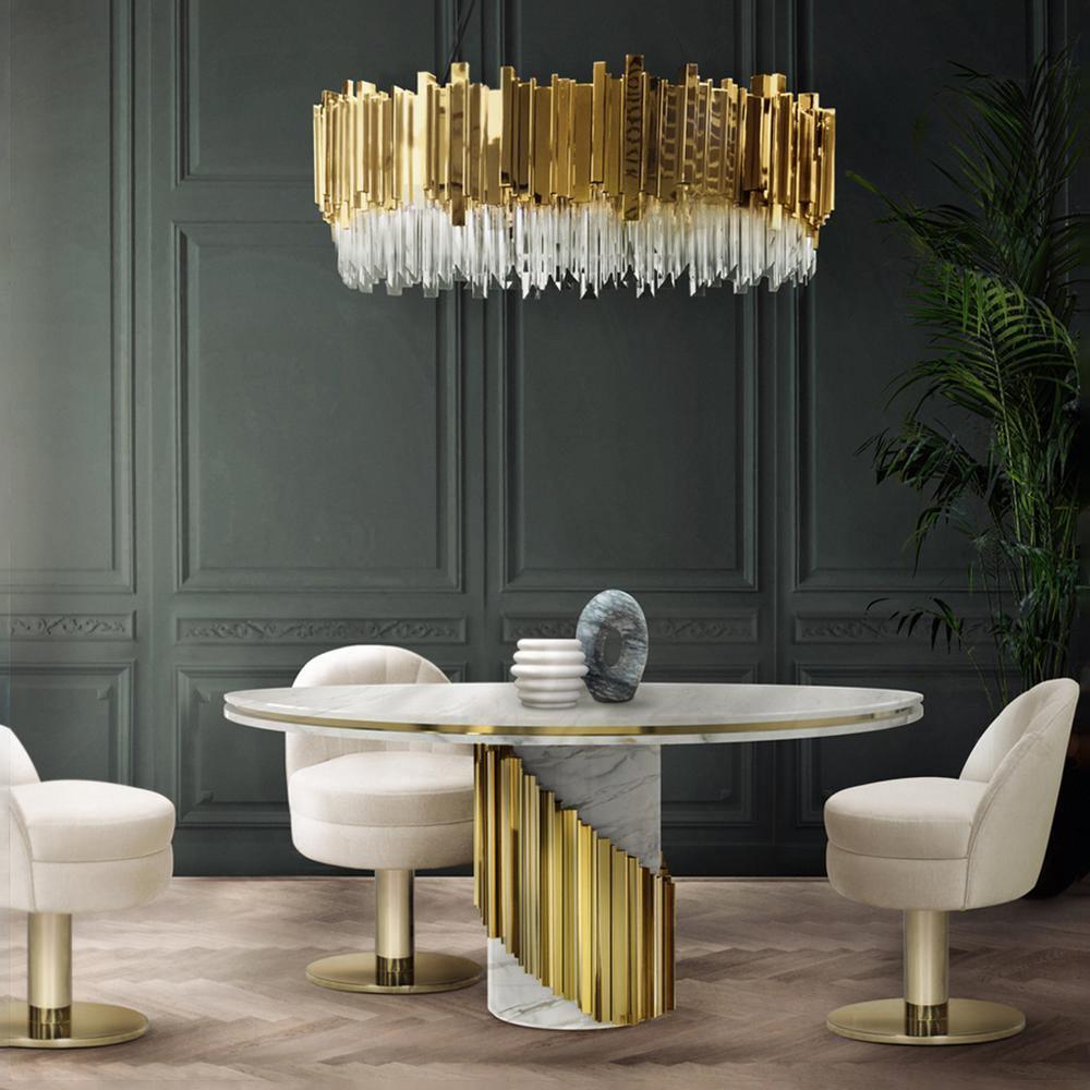 Lustra Kronleuchter Gold Kristall Golden-Letslighting