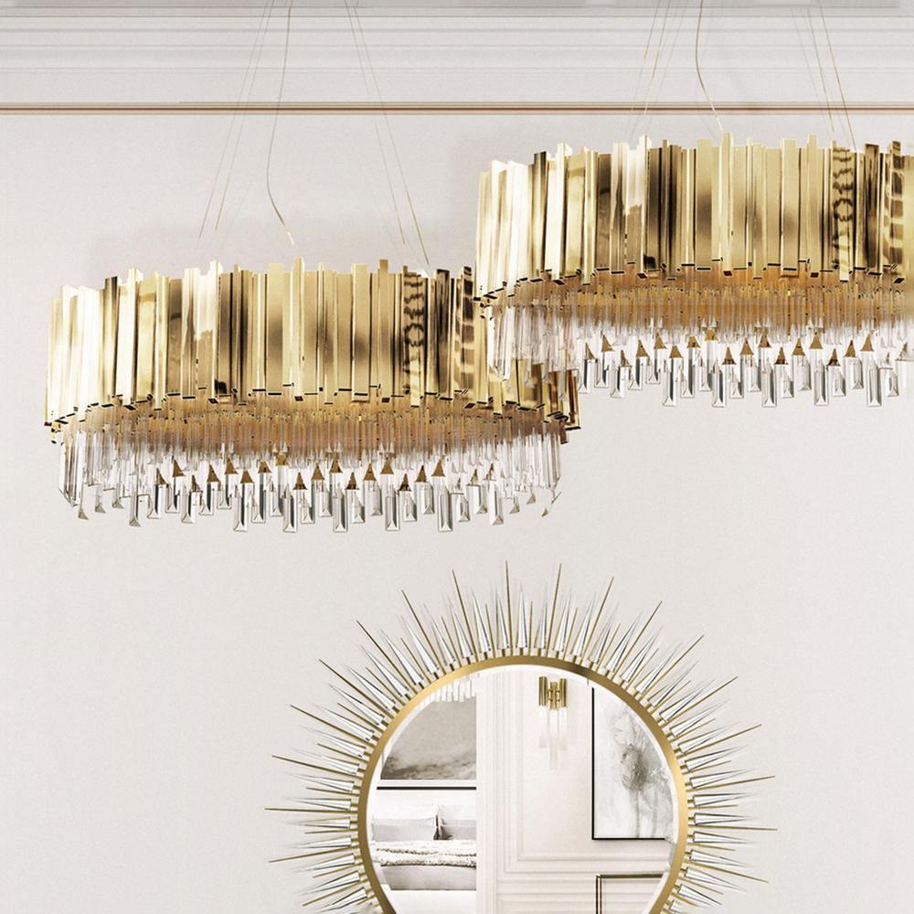 Lustra Kronleuchter Gold Kristall Golden-Letslighting