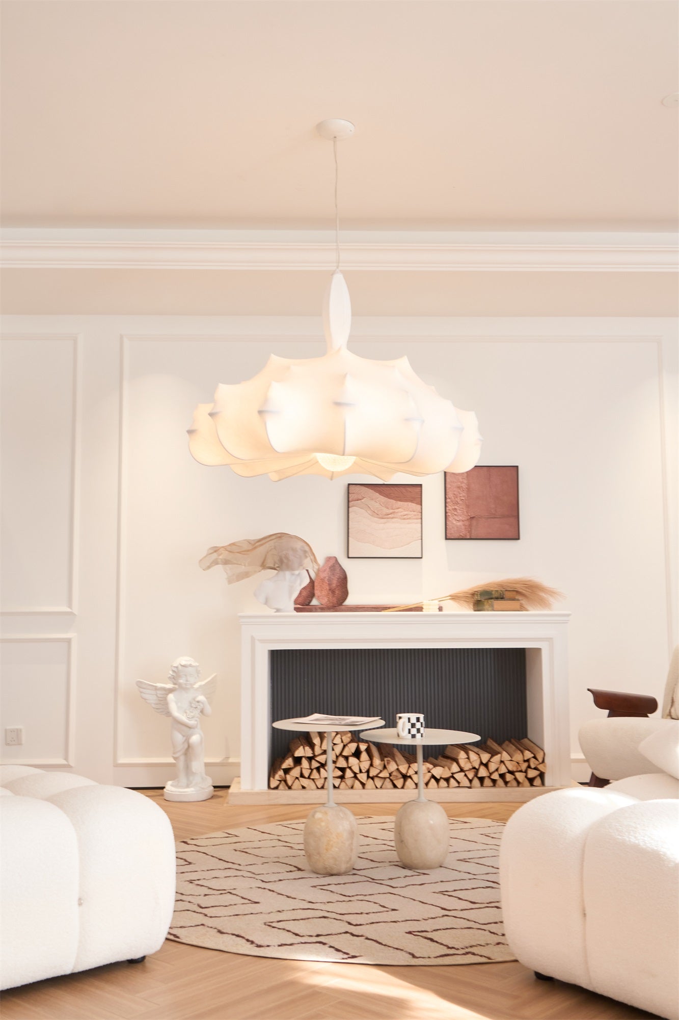 Lumina Zeitgemäß Seide Pendelleuchte Lampe-Letslighting
