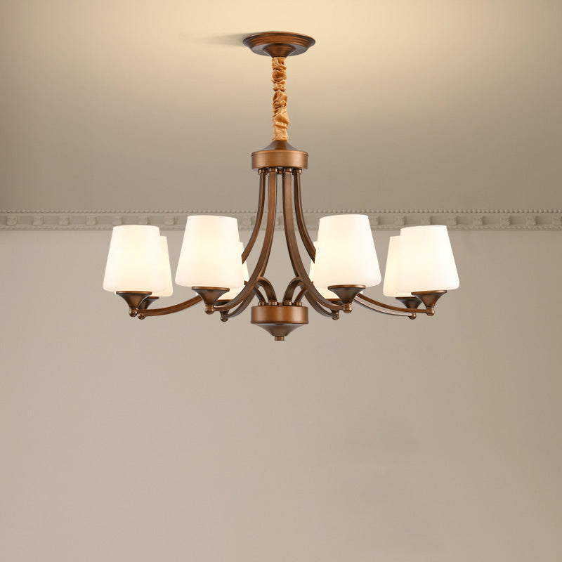 Ulrinara Postmodern Luxus Messing Glas Kronleuchter-Letslighting