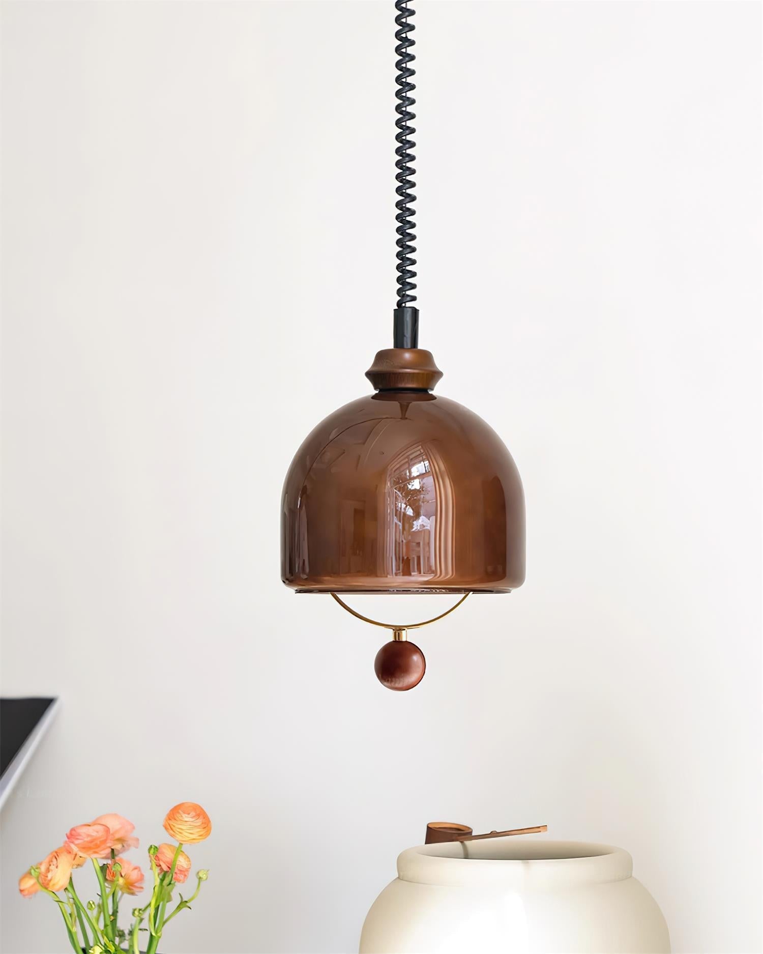 Ardelle Pendelleuchte Vintage Kuppel Glas-Letslighting