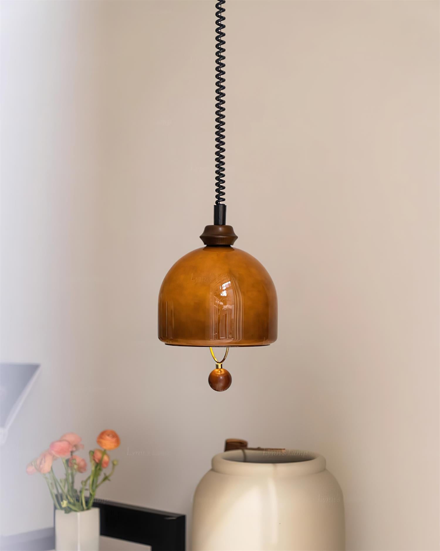 Ardelle Pendelleuchte Vintage Kuppel Glas-Letslighting