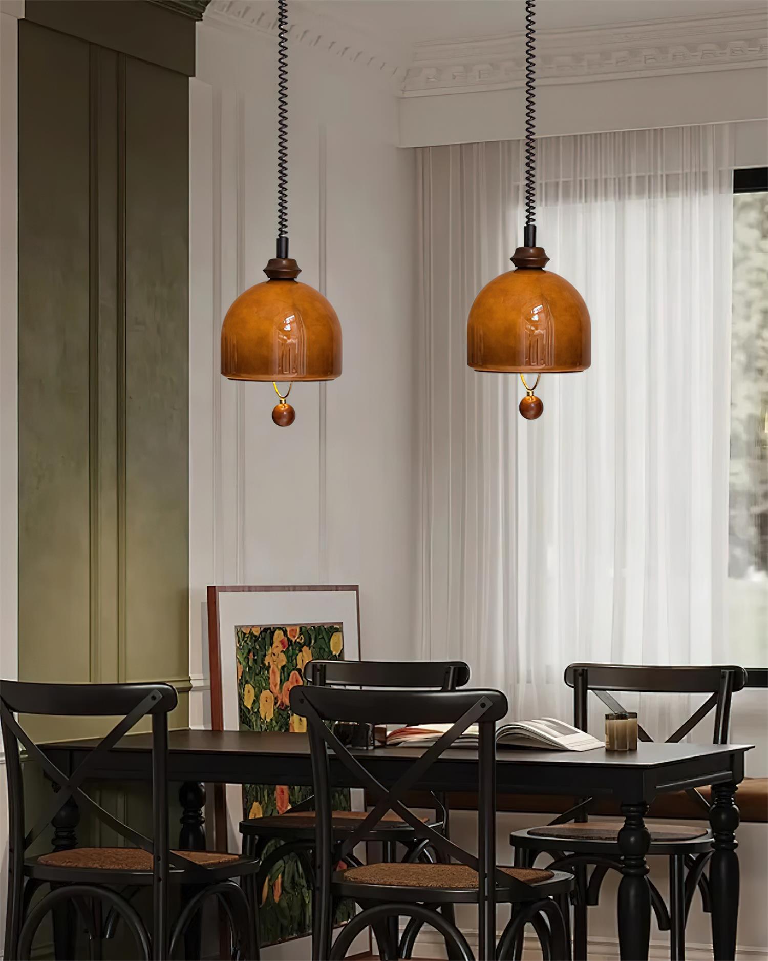 Ardelle Pendelleuchte Vintage Kuppel Glas-Letslighting