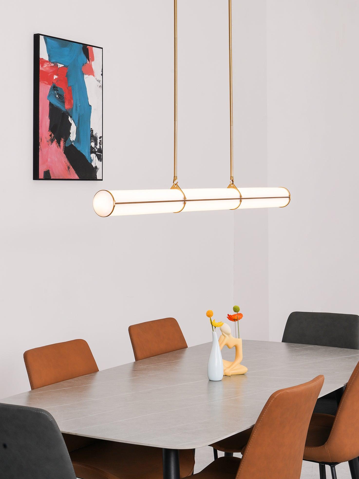 Lustra Pendelleuchte Leuchte Zylindrisch Endlos Esszimmer-Letslighting