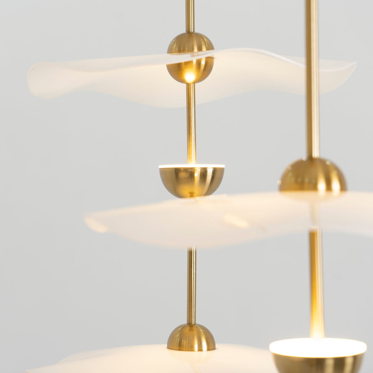 Lusso Wave Double Biscuit Pendant Light-Letslighting