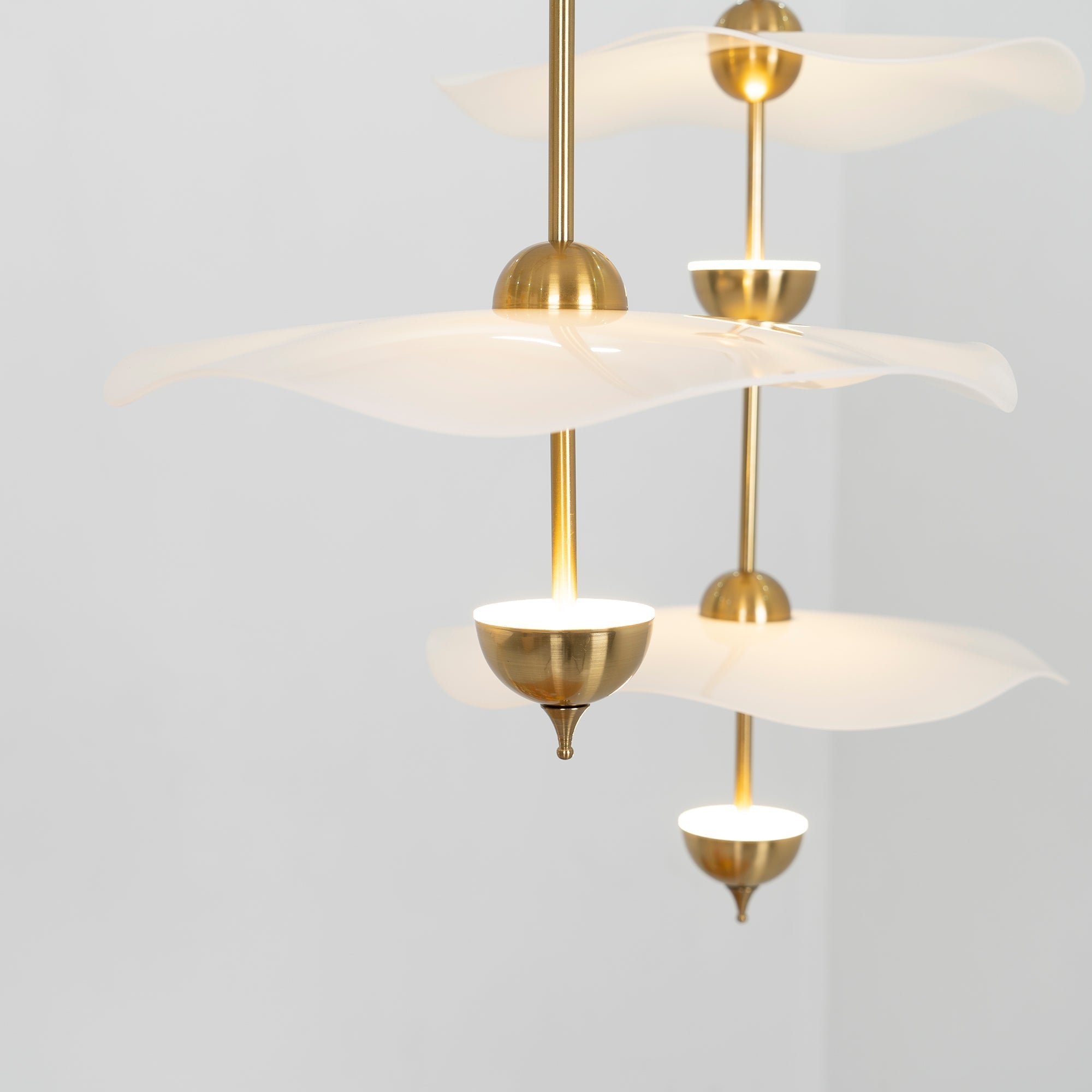 Lusso Wave Double Biscuit Pendant Light-Letslighting