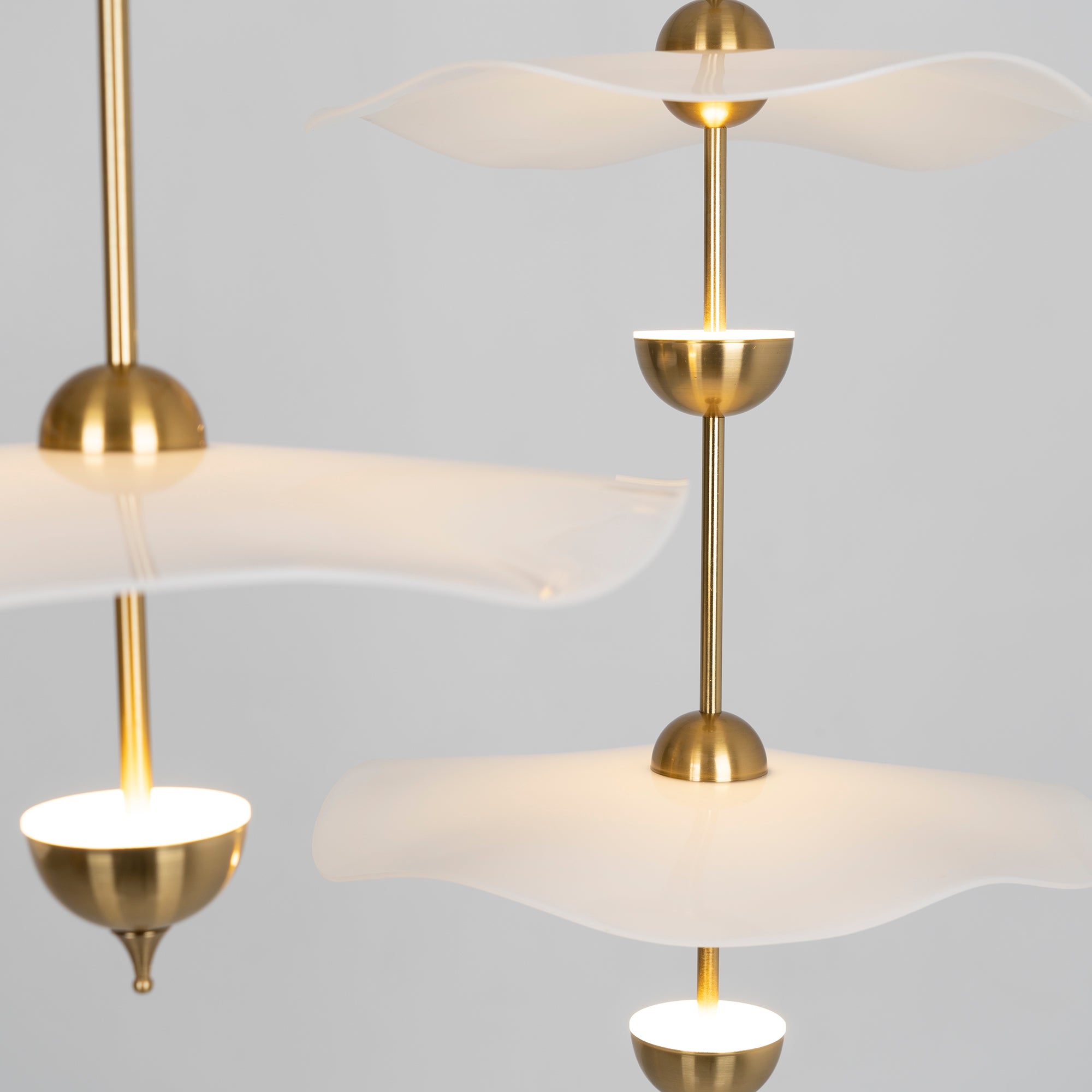 Lusso Wave Double Biscuit Pendant Light-Letslighting