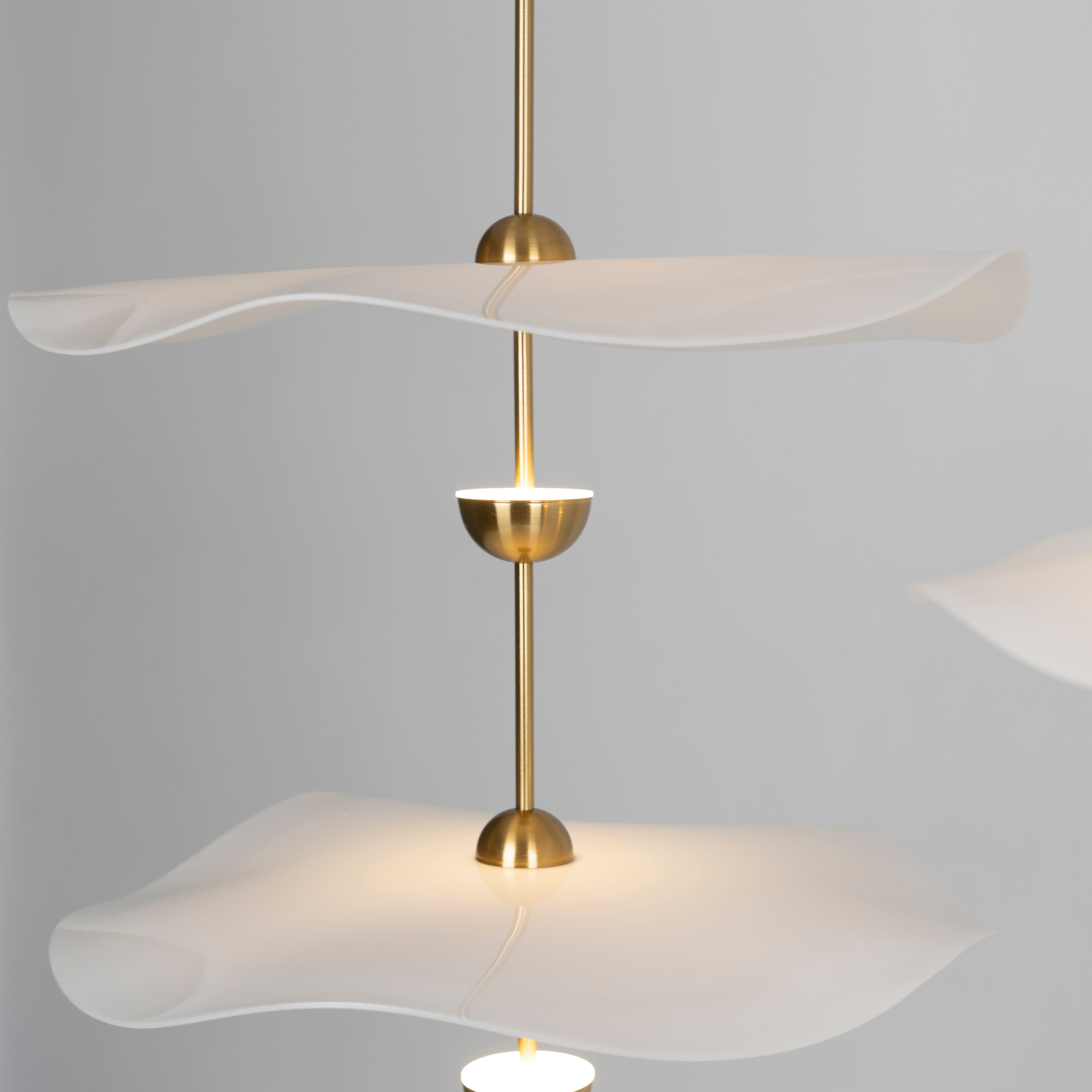 Lusso Wave Double Biscuit Pendant Light-Letslighting
