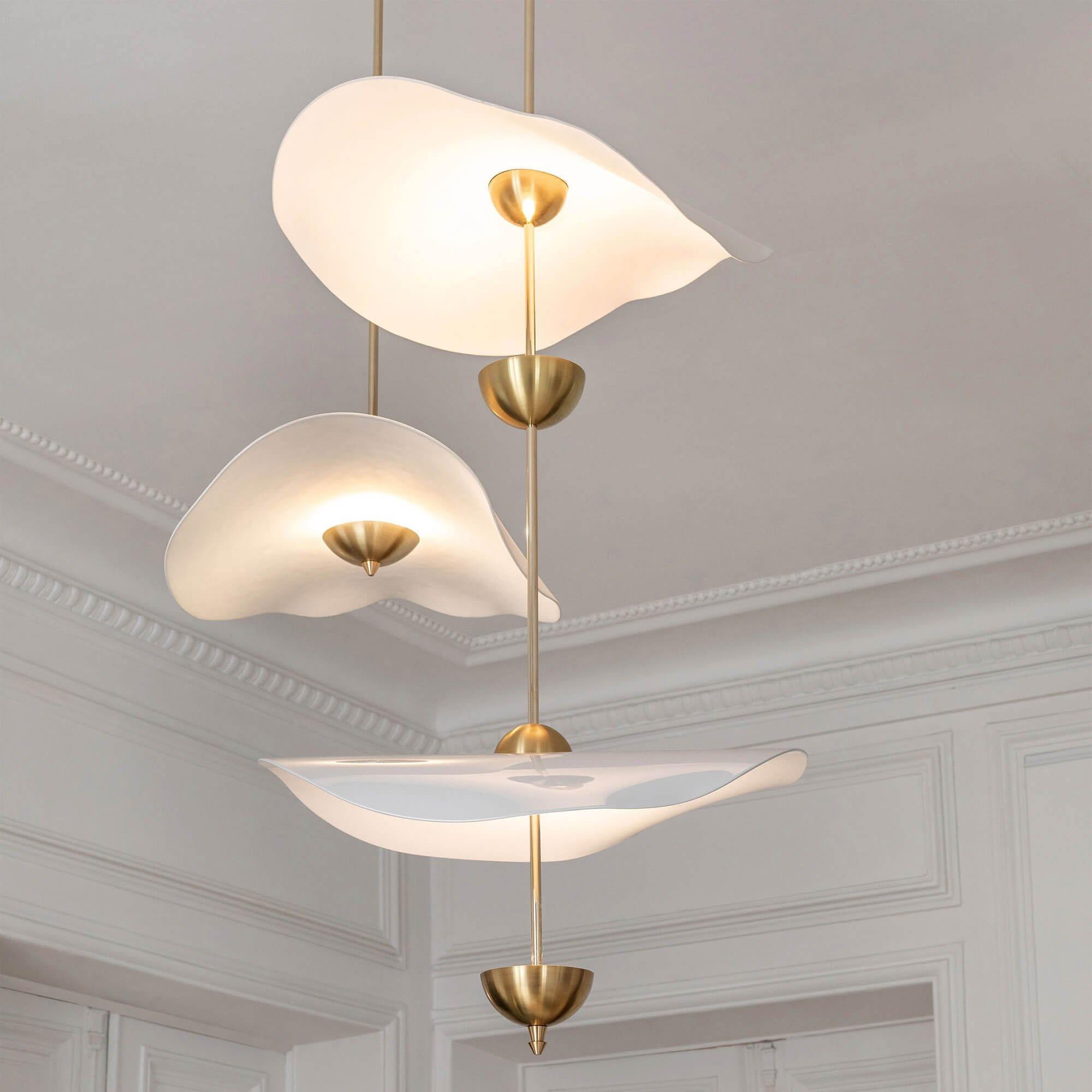 Lusso Wave Double Biscuit Pendant Light-Letslighting