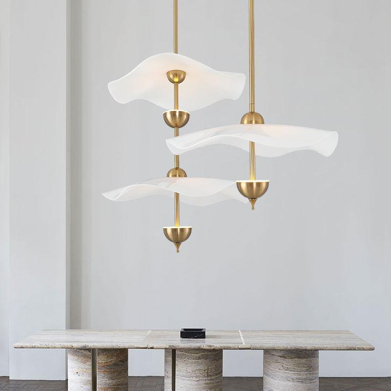 Lusso Wave Double Biscuit Pendant Light-Letslighting