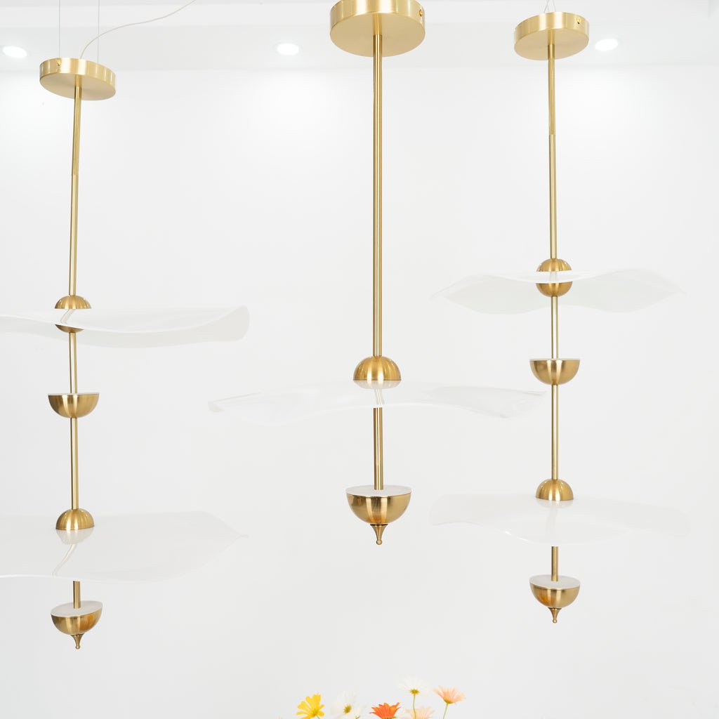 Lusso Wave Double Biscuit Pendant Light-Letslighting