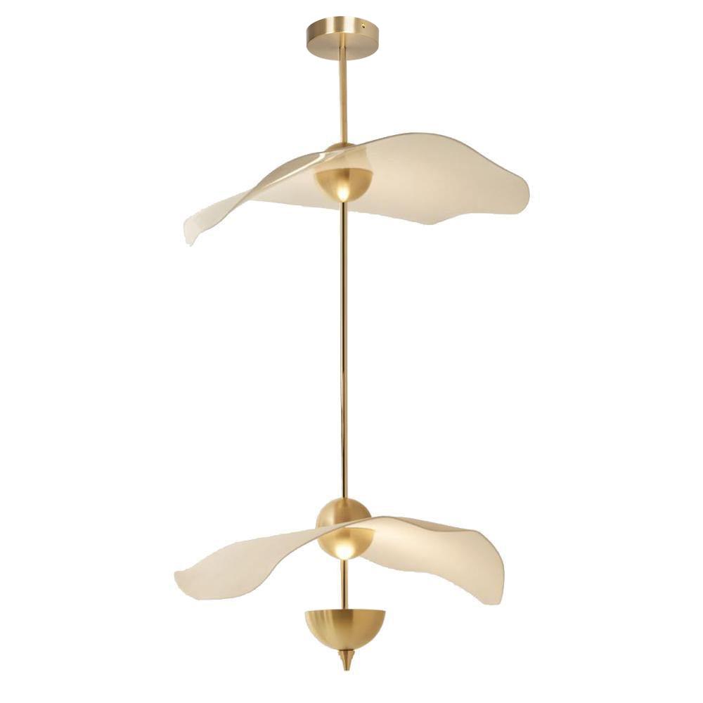 Lusso Wave Double Biscuit Pendant Light-Letslighting