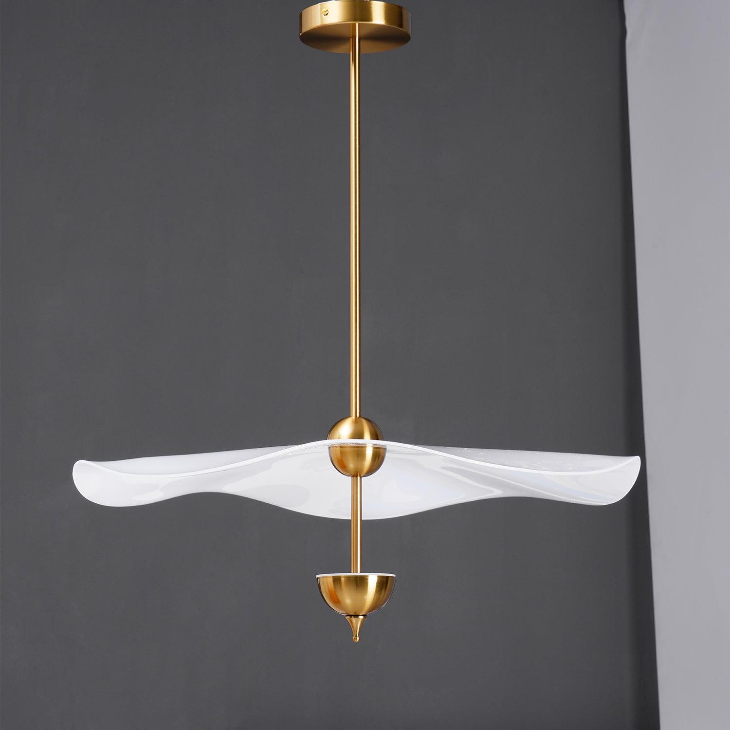 Lusso Wave Double Biscuit Pendant Light-Letslighting