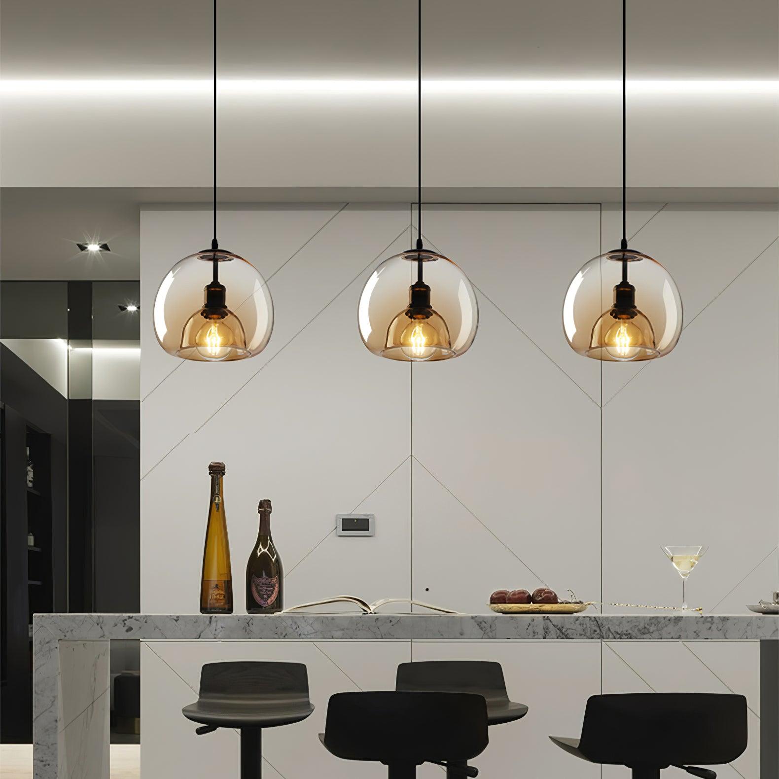 Zelirila Nordic Art Perlen Glas Pendelleuchte-Letslighting