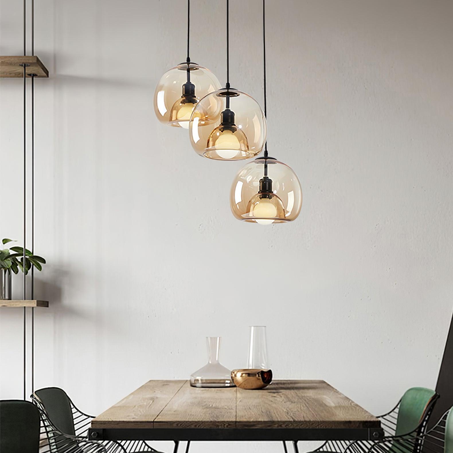 Zelirila Nordic Art Perlen Glas Pendelleuchte-Letslighting