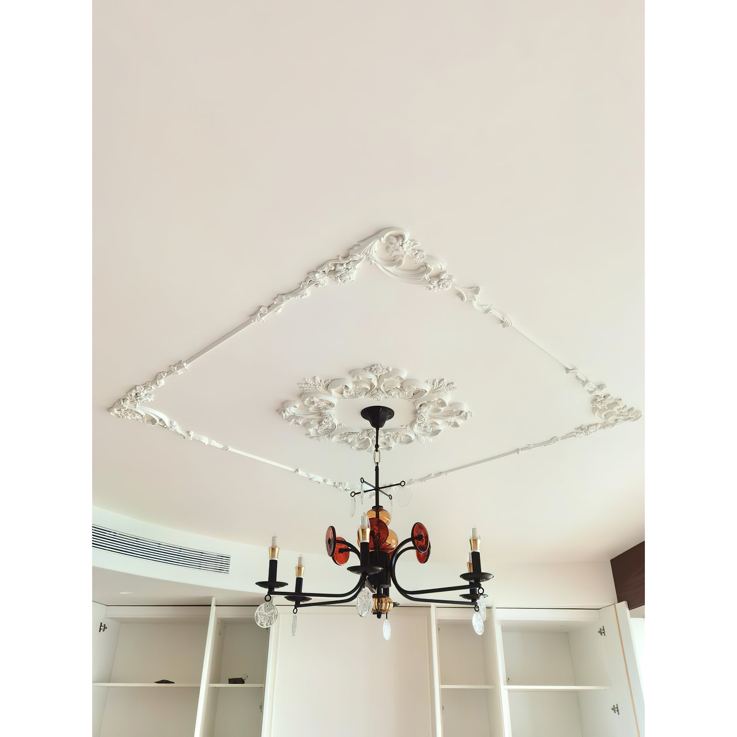 Anorion Industrieller Vintage-Luxus-Glas-Kronleuchter-Letslighting