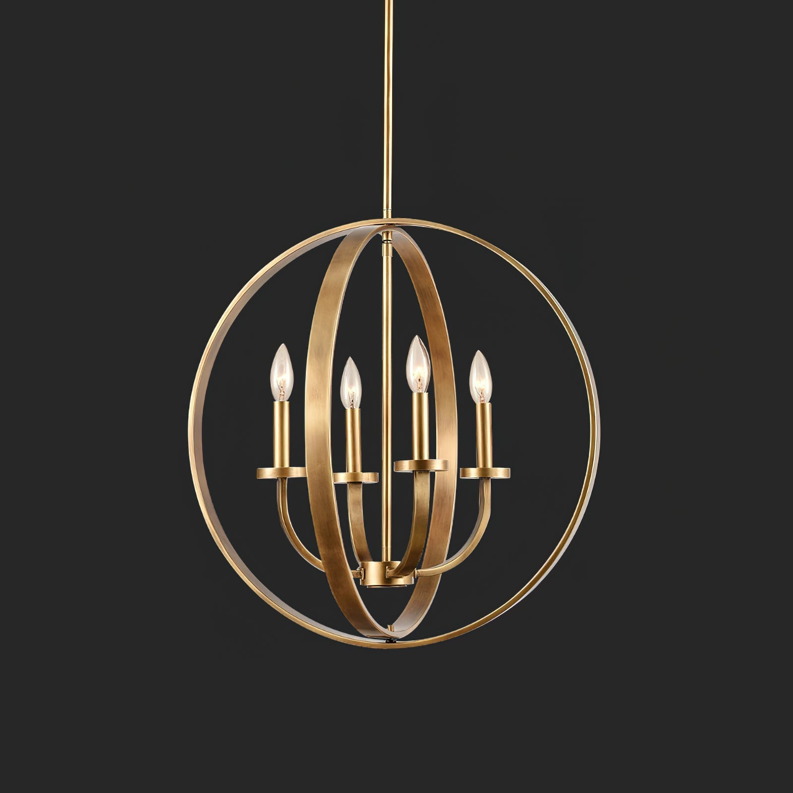 Icarila Vintage Industrial Messing Pendelleuchte-Letslighting