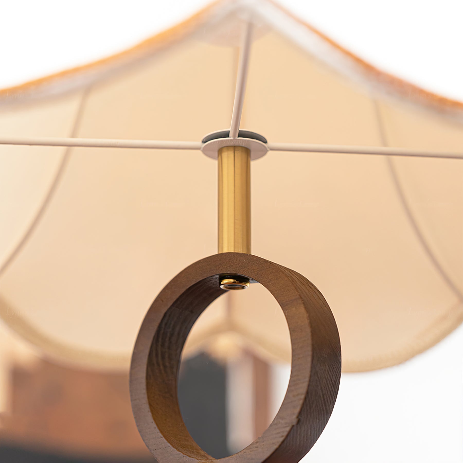 Eurvaryra Klassische Eleganz Stoff Holz Pendelleuchte-Letslighting