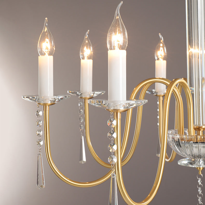 Ilphaara Messing Kristall Postmodern Luxus Kronleuchter-Letslighting
