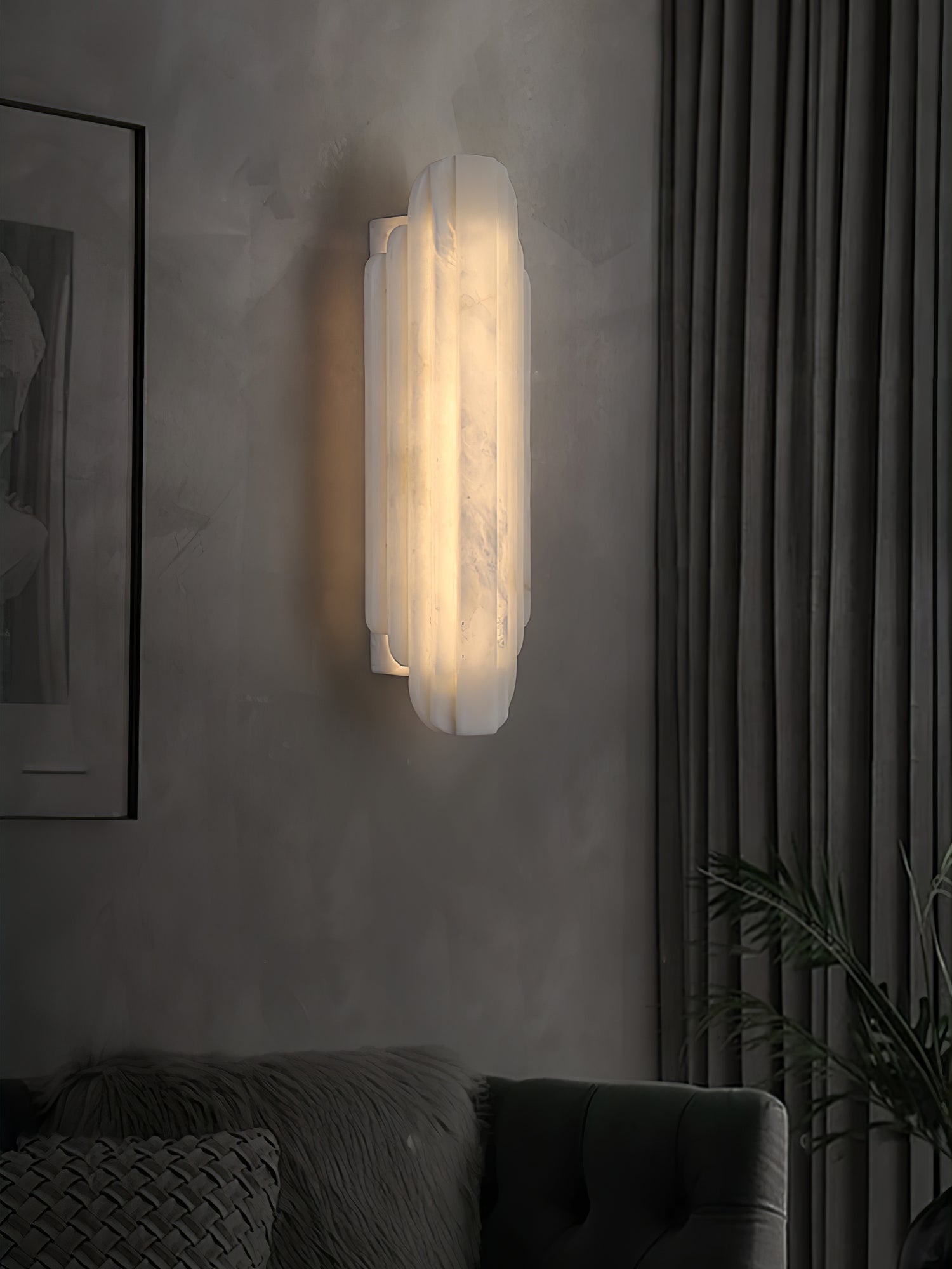 Avthaaris Art Deco Alabaster Wall Light - Neutralighting