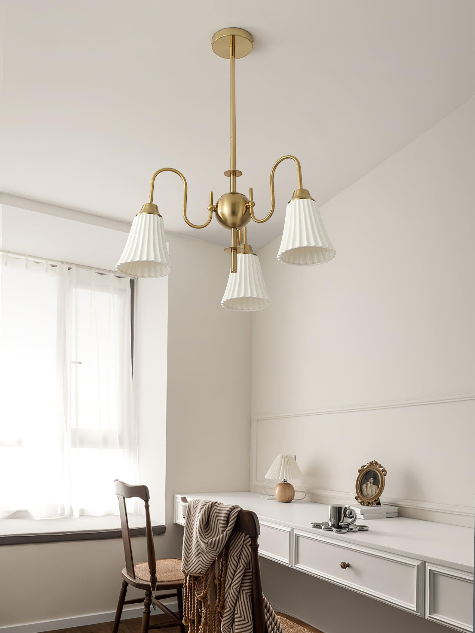 Lustra Kronleuchter Esther Keramik Gefeilt Modern-Letslighting