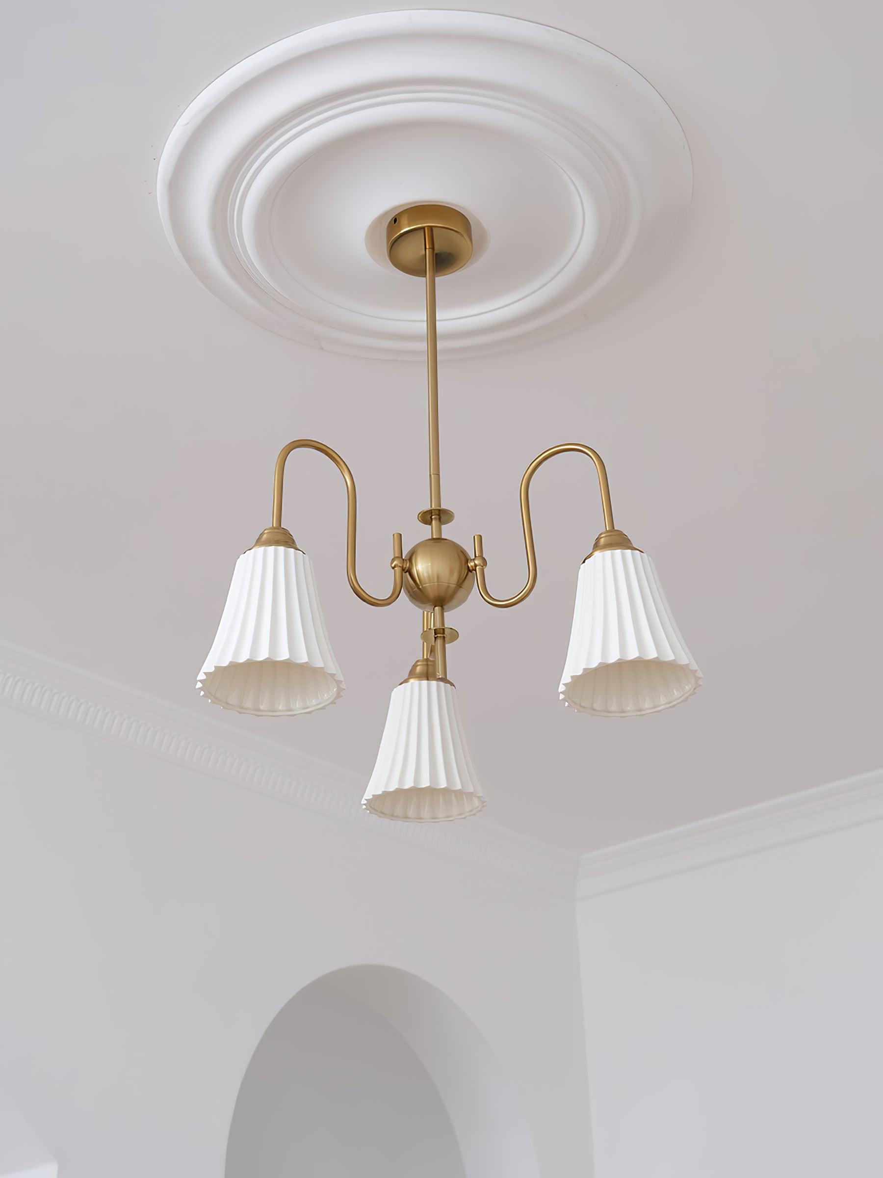 Lustra Kronleuchter Esther Keramik Gefeilt Modern-Letslighting