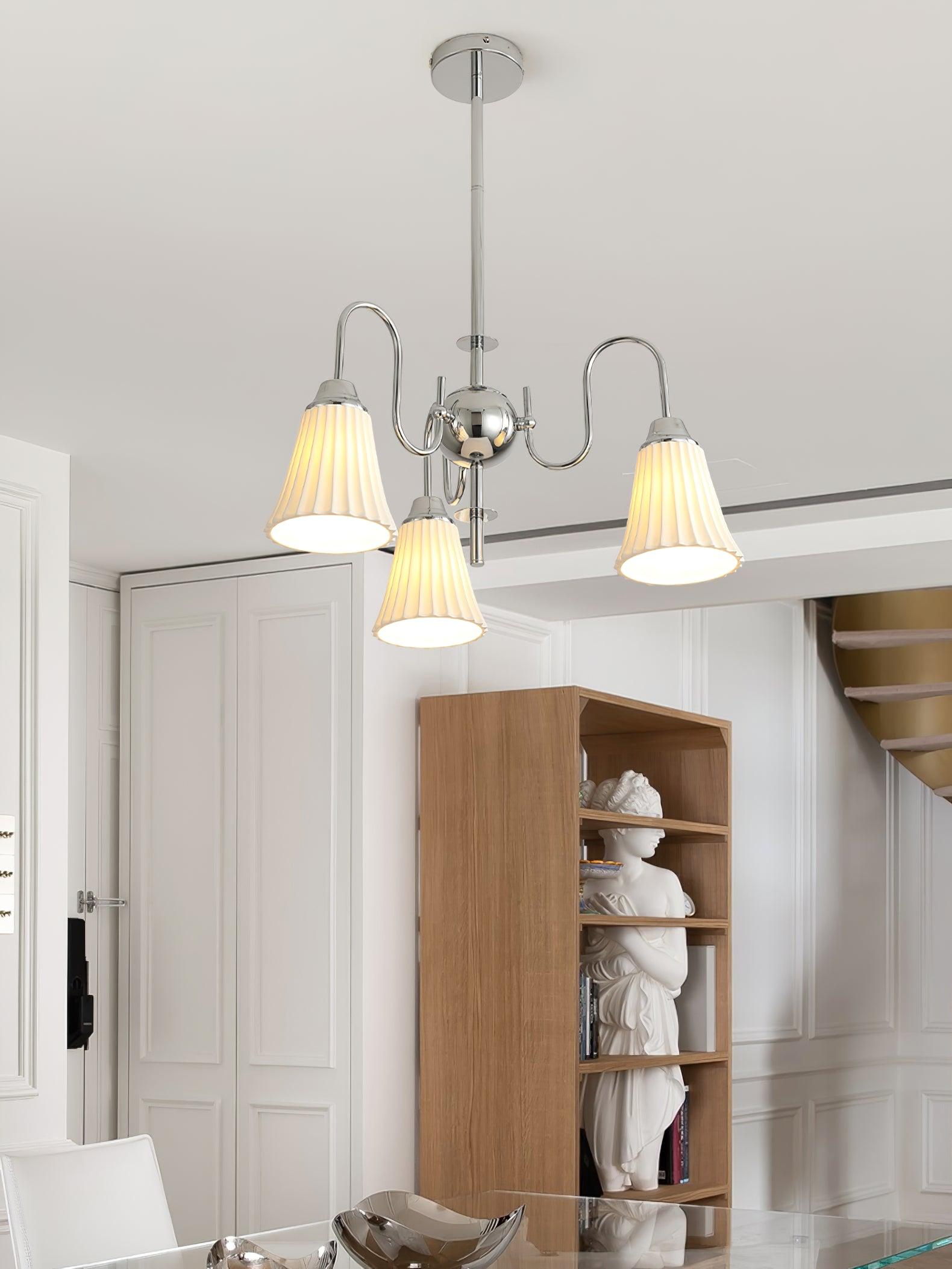 Lustra Kronleuchter Esther Keramik Gefeilt Modern-Letslighting