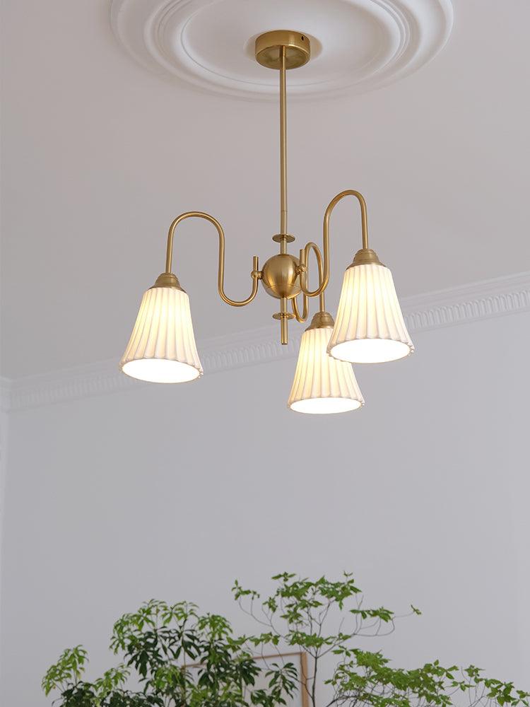 Lustra Kronleuchter Esther Keramik Gefeilt Modern-Letslighting