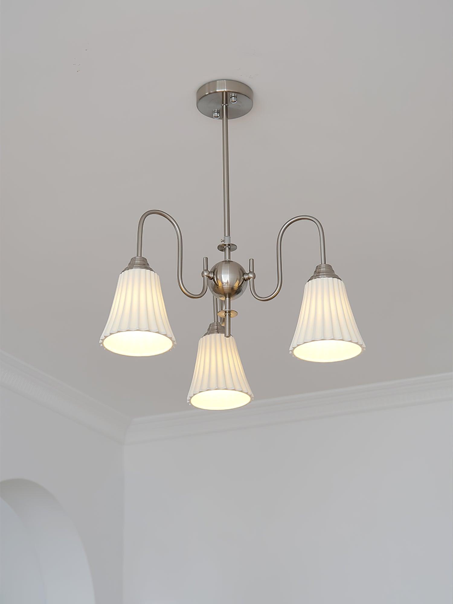 Lustra Kronleuchter Esther Keramik Gefeilt Modern-Letslighting