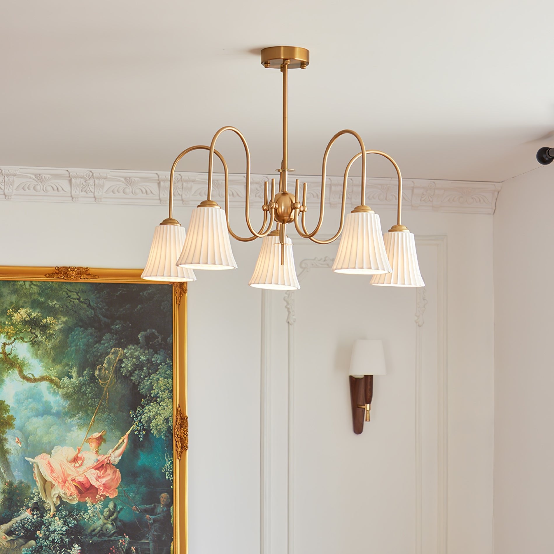 Lustra Kronleuchter Esther Keramik Gefeilt Modern-Letslighting