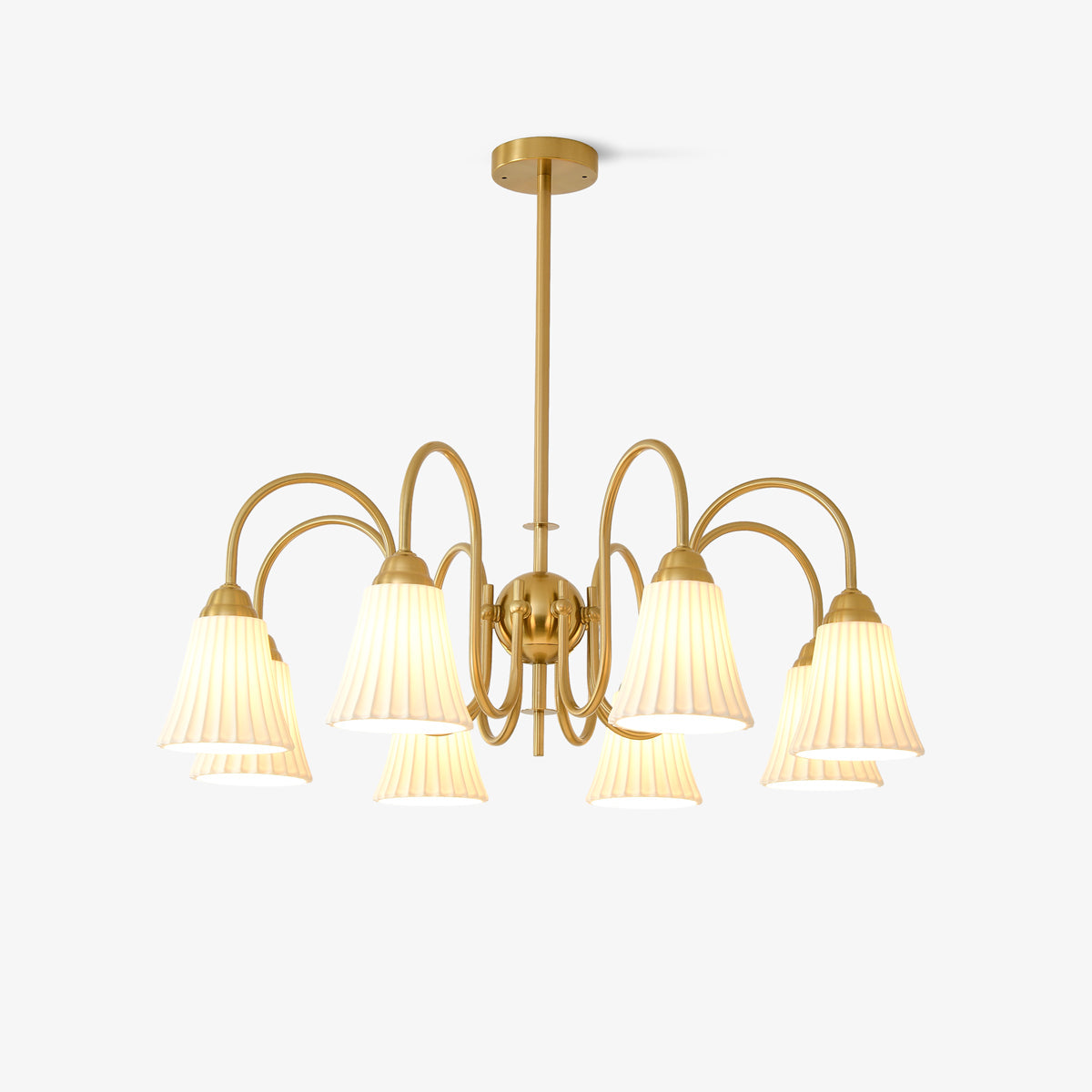 Lustra Kronleuchter Esther Keramik Gefeilt Modern-Letslighting