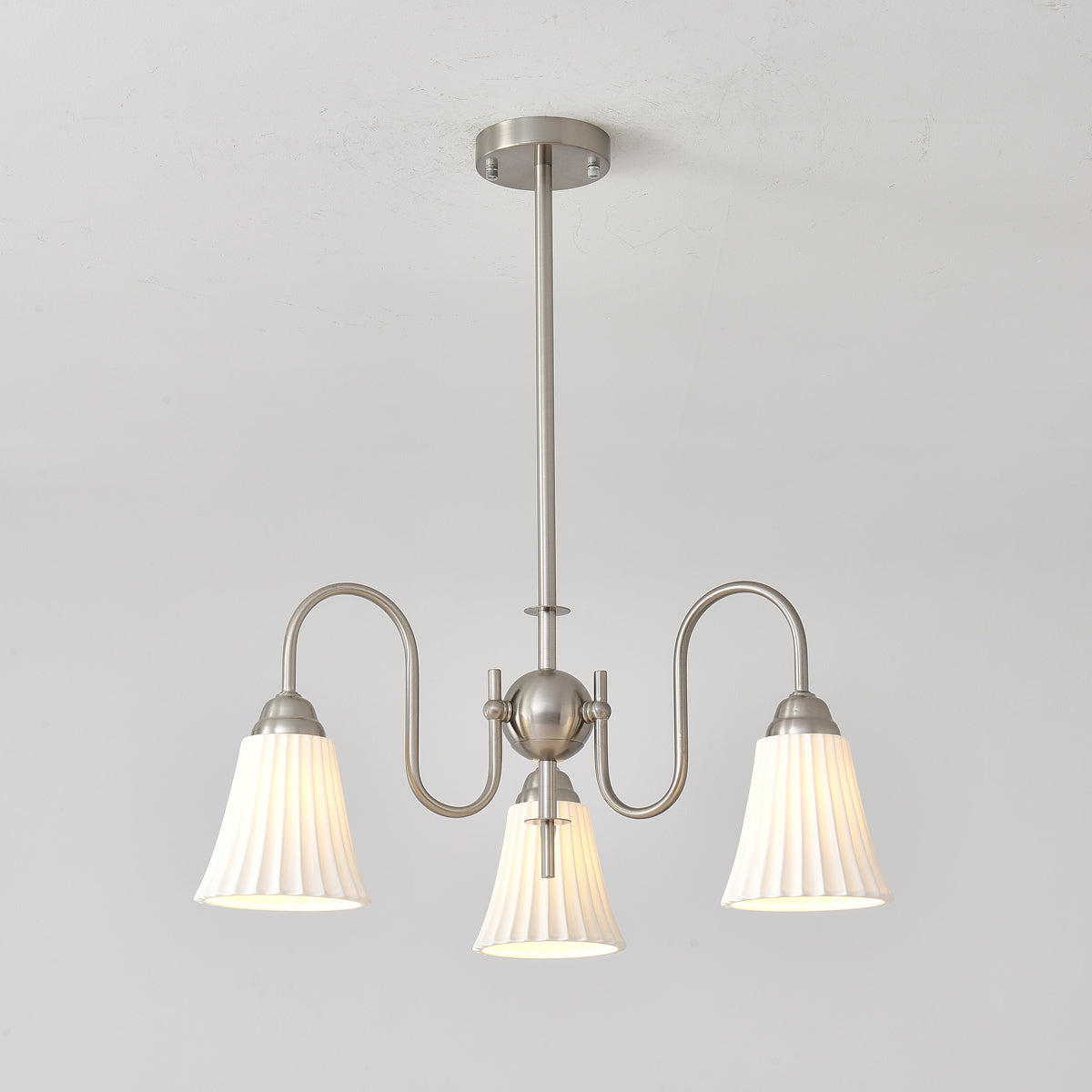 Lustra Kronleuchter Esther Keramik Gefeilt Modern-Letslighting