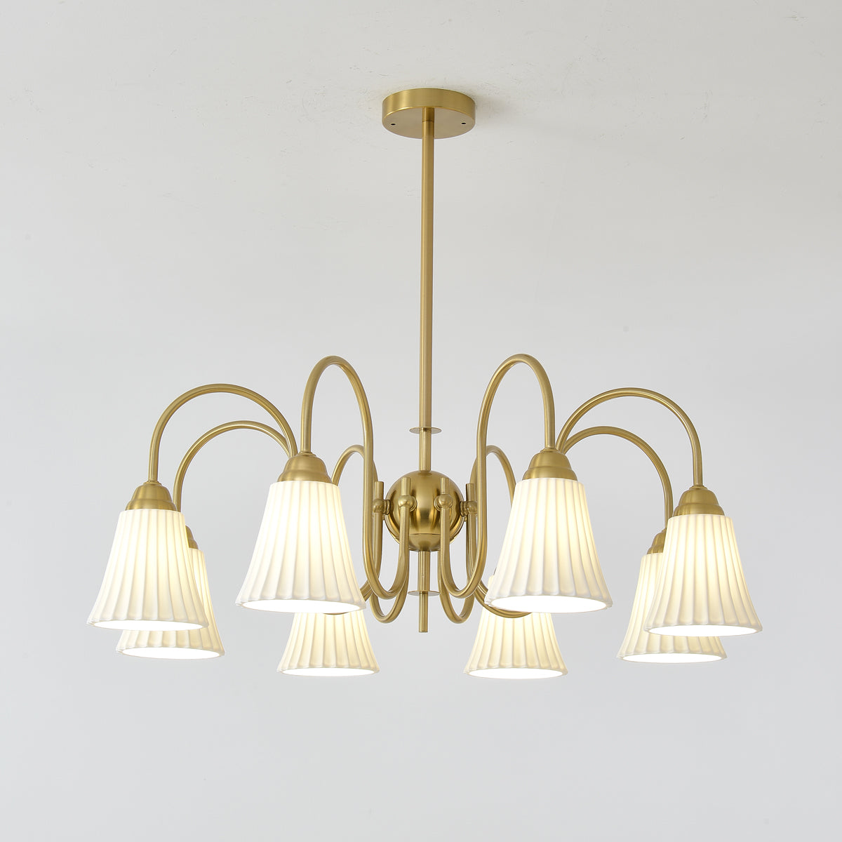 Lustra Kronleuchter Esther Keramik Gefeilt Modern-Letslighting