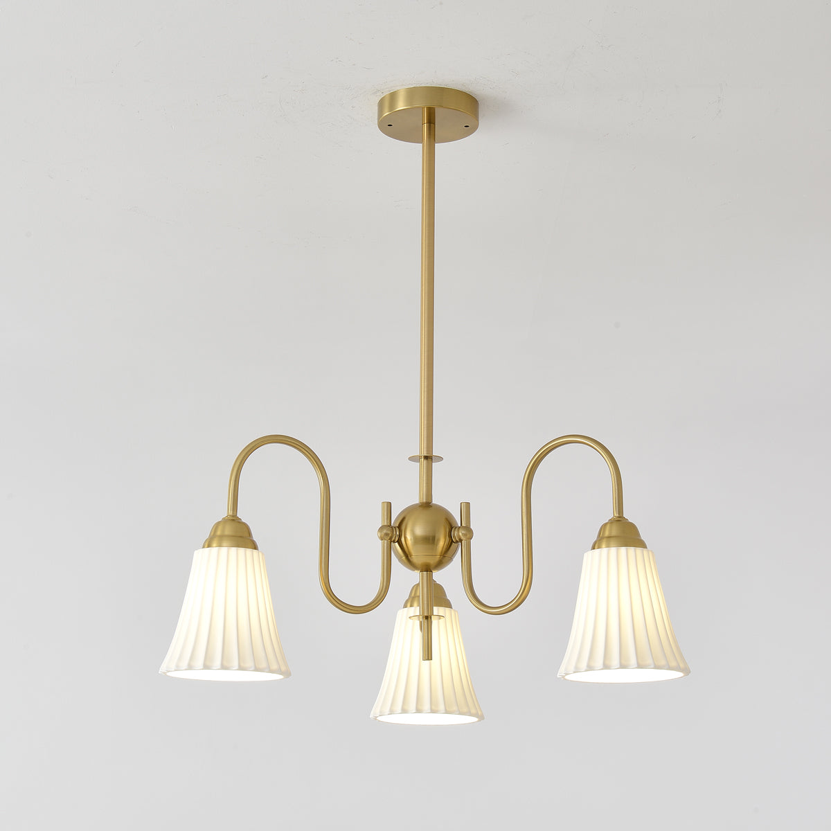 Lustra Kronleuchter Esther Keramik Gefeilt Modern-Letslighting
