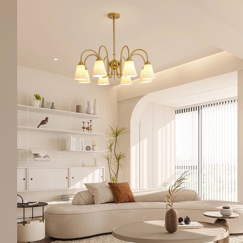 Lustra Kronleuchter Esther Keramik Gefeilt Modern-Letslighting