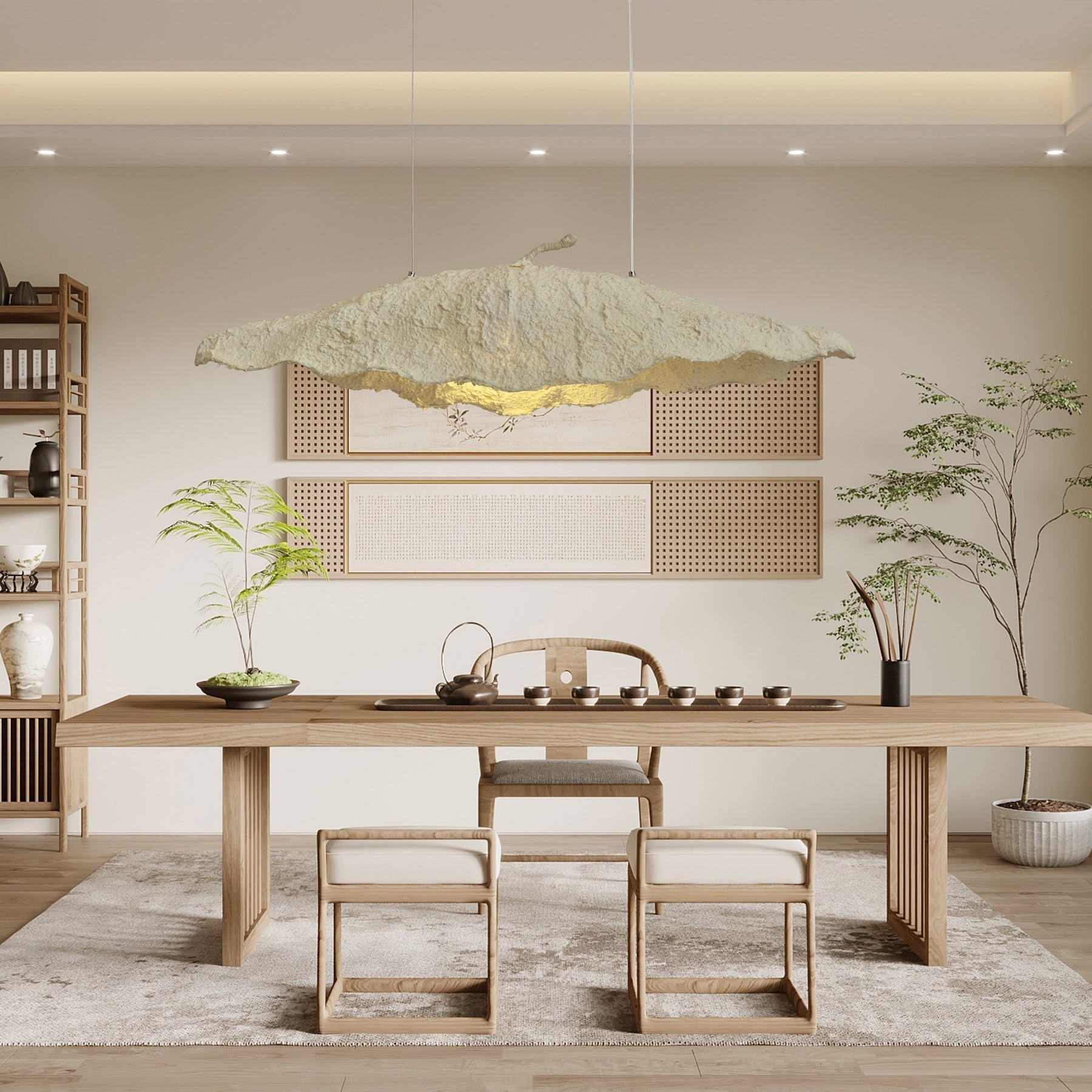 Altalis Artisanal Paper Pulp Pendant Light - Blowlighting