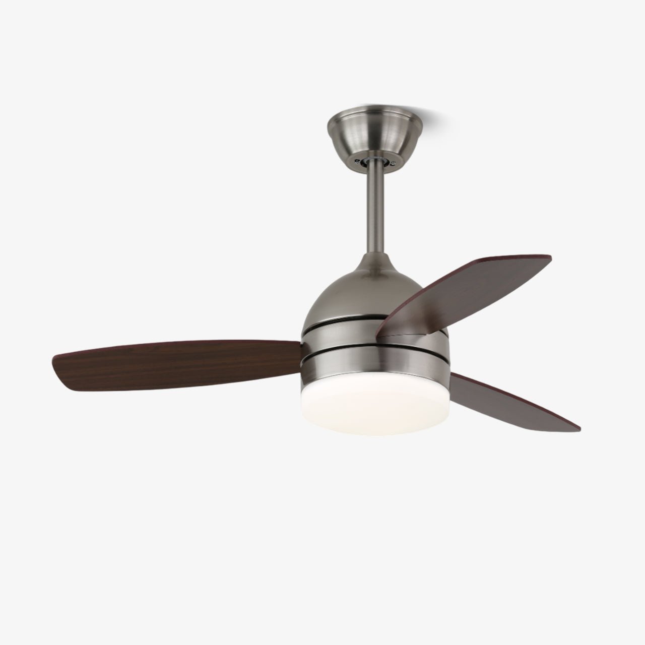 Caelan Moderne Deckenventilatorleuchte mit Holzflügeln und LED