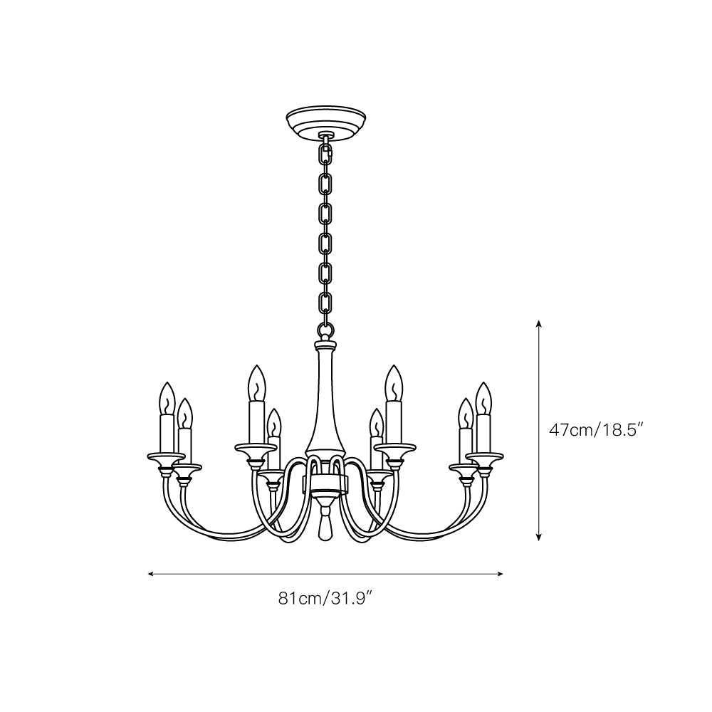 Alzorila Handgeschnitzter industrieller Vintage Kronleuchter-Letslighting