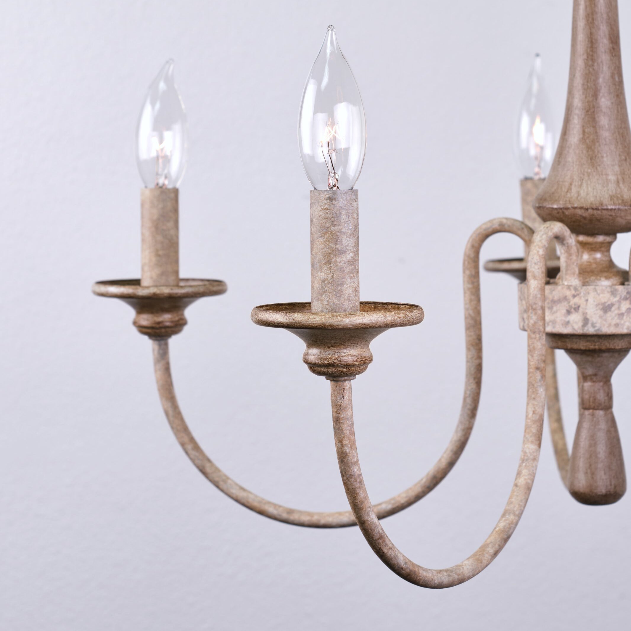 Alzorila Handgeschnitzter industrieller Vintage Kronleuchter-Letslighting