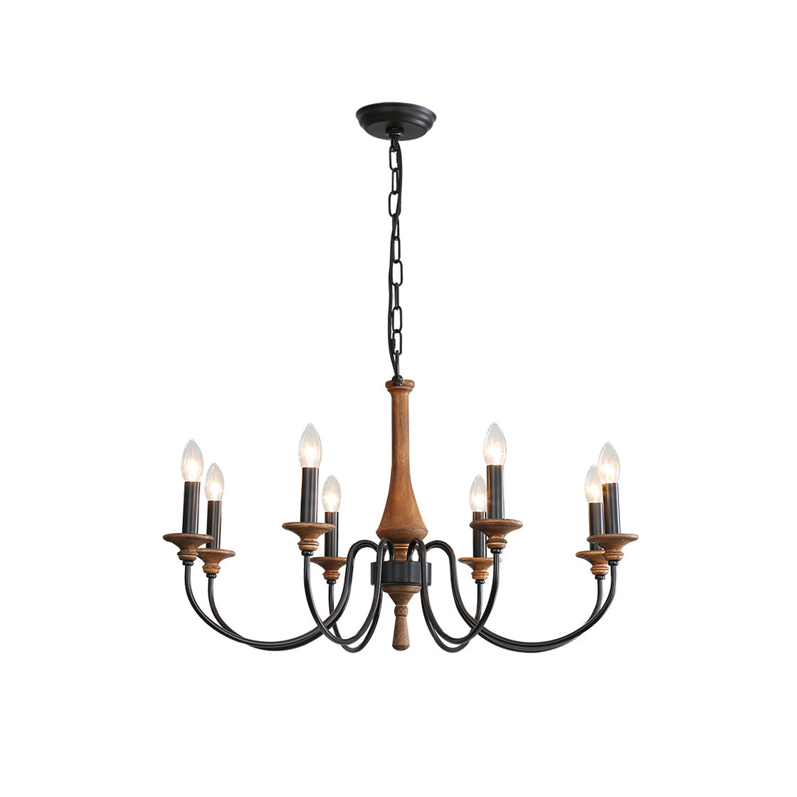 Alzorila Handgeschnitzter industrieller Vintage Kronleuchter-Letslighting