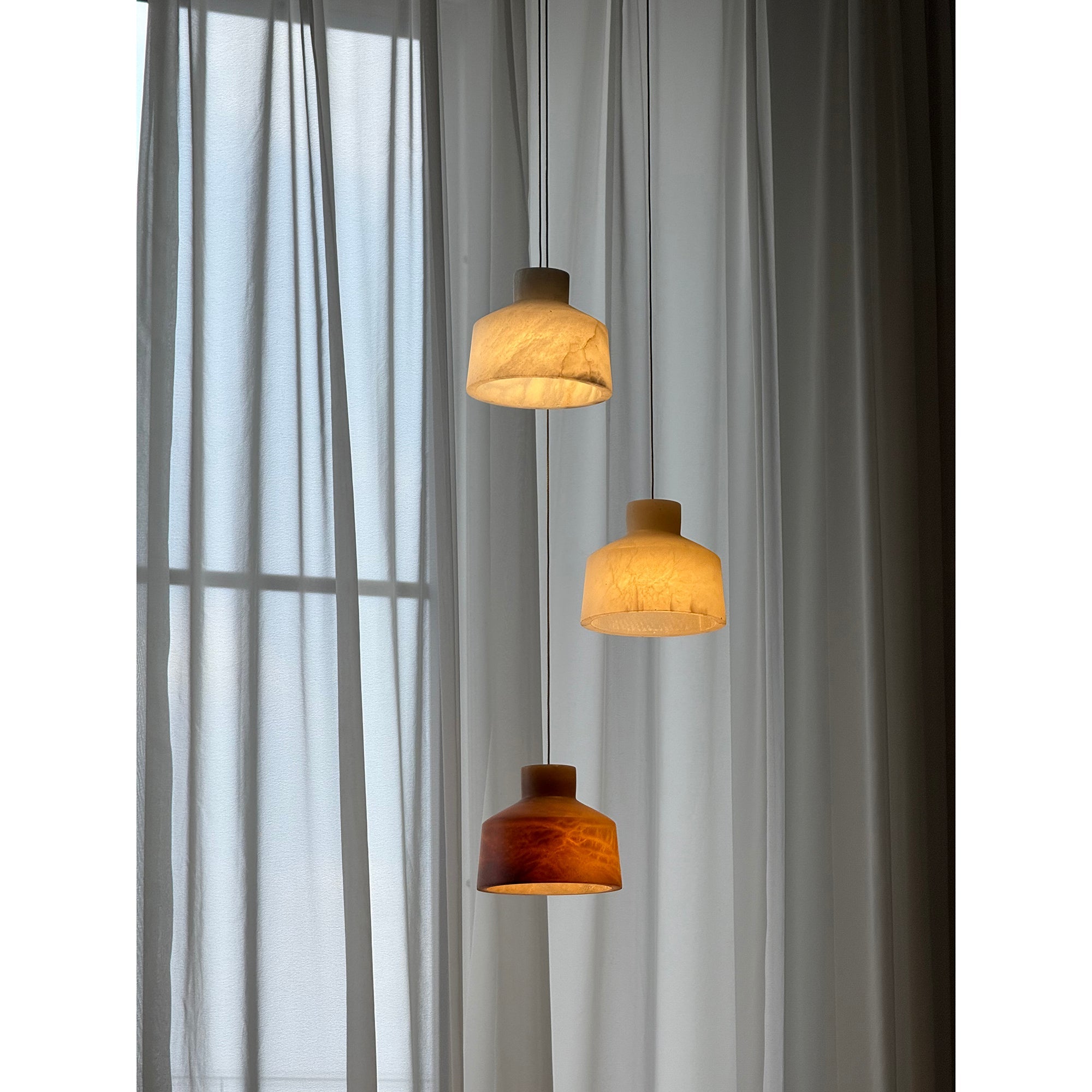 Aursore Modern Minimalist Alabaster Pendant Lamp - Letslighting