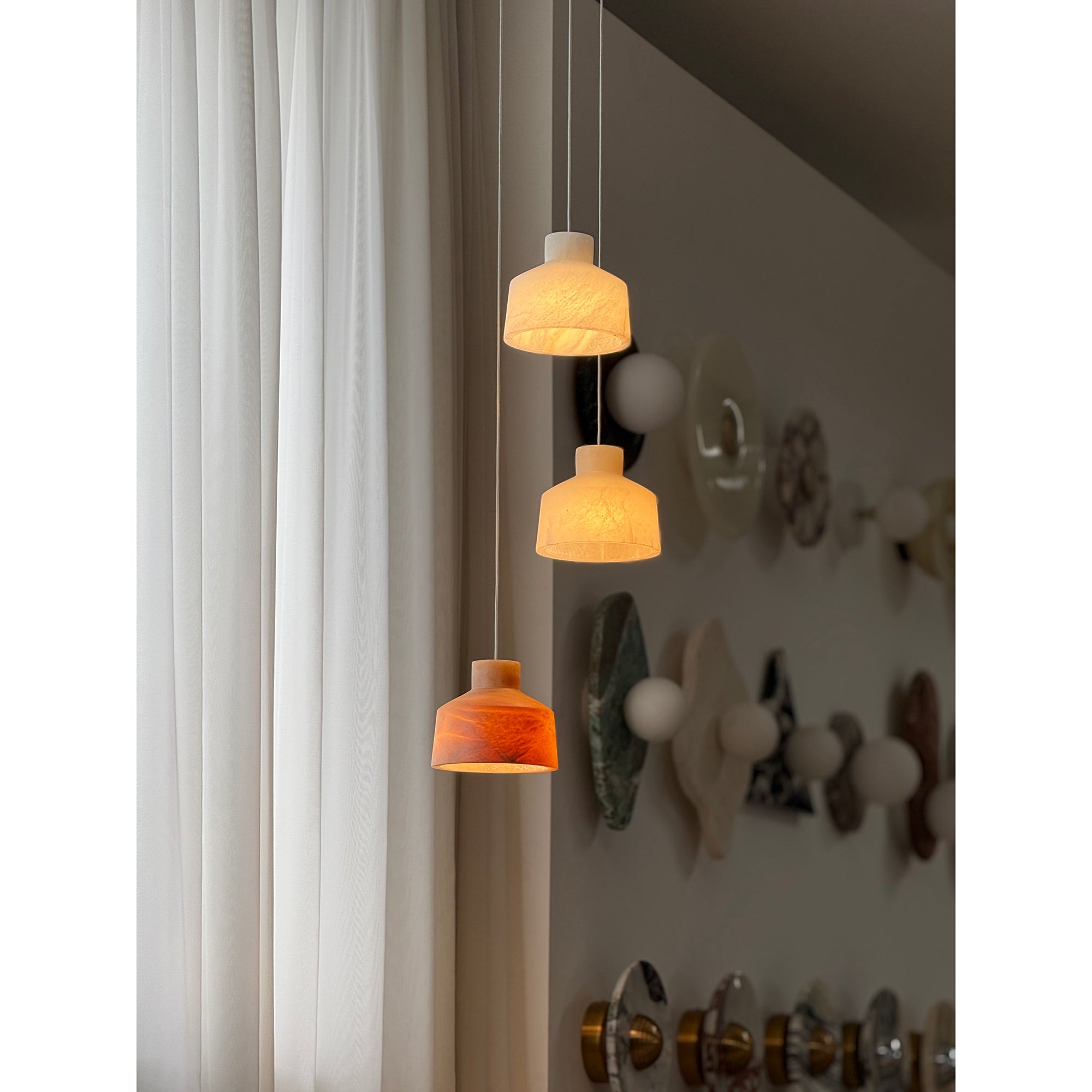 Aursore Modern Minimalist Alabaster Pendant Lamp - Letslighting